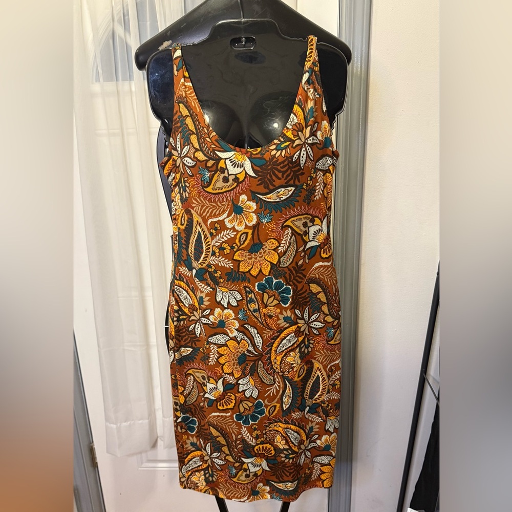 Love Brown Sleeveless Sheath Dress Resort Wear